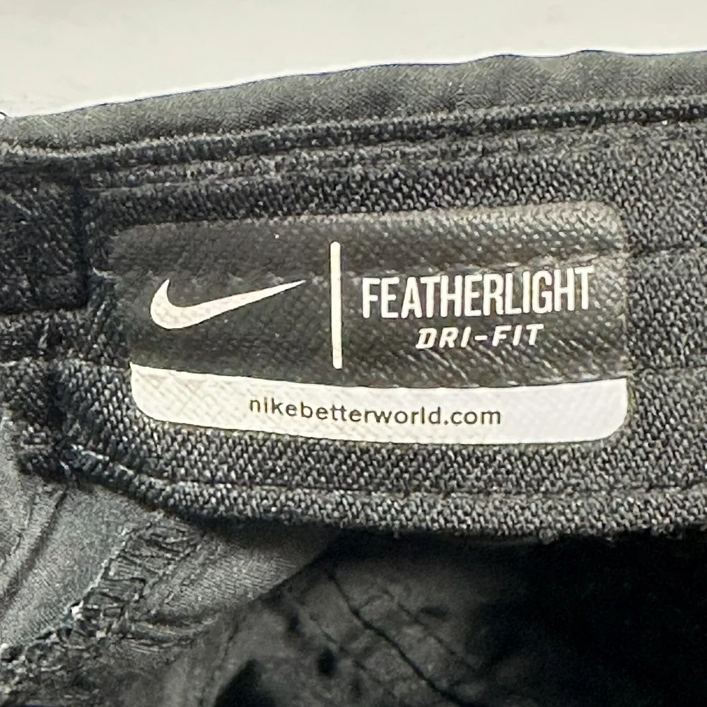 Nike Hat Cap Womens Black 7 Panel Featherlight‎ Tennis Running Pickleball